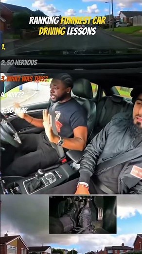 Ranking Funniest Car Driving Lessons #shorts
