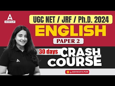 UGC NET English Literature Crash Course Day #1 | English Literature by Aishwarya Puri