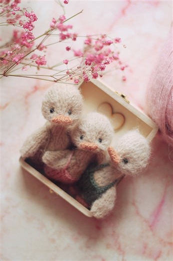 PATTERN PDF, Tiny Little GOOSE Knitting 4.33'' 11cm Knitted Cute Animal Toy - Etsy Australia