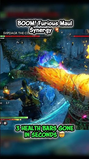 The Most DANGEROUS 1st Playthrough Axe Build vs 3 Bosses 🪓