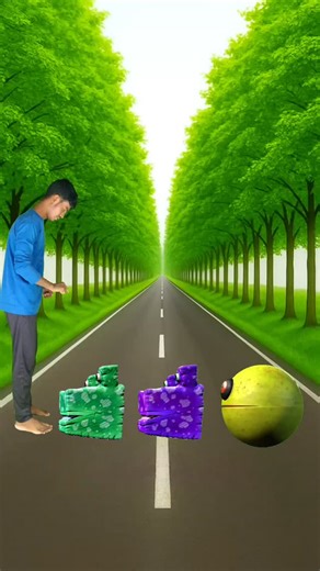 VFX Friend on Instagram: "new wait me jump on colour monster Pac-Man vs Big monster Pac-Man #shorts #youtubeshorts"