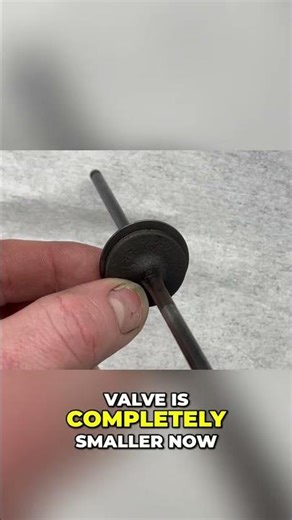 Engine Valve Replacement: Old vs. New Comparison #shorts