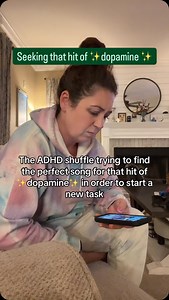 3K views · 3K reactions | I know you’ve done it. Sometimes it takes longer to find the song that hits just right, than it takes to actually complete the task. Seeking that ✨dopamine✨ is a serious matter! #adhd #dopamine #adhdinwomen #adhdprobs #adhdcheck #neurodivergent | Simply Unorganized | Facebook