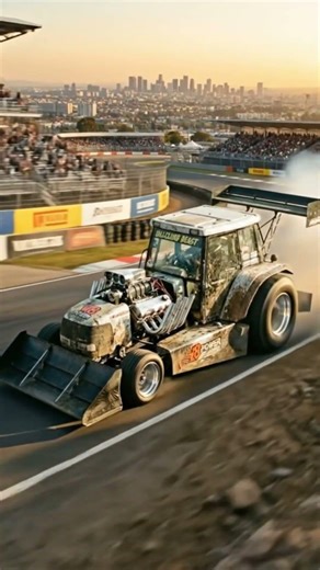 When a Farm Tractor Becomes a Dirt Racing Monster