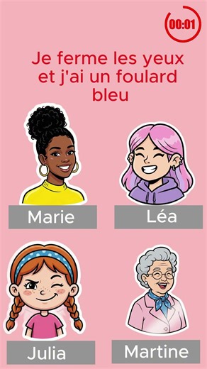 Qui est-ce ? Description Français A2 #fle #learnfrench #vocabulary #français #quiz #shorts #mistake