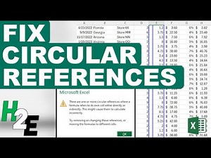 How to Find and Fix Circular References in Excel