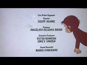 Curious George Credits White background and black text and pbs kids website promo