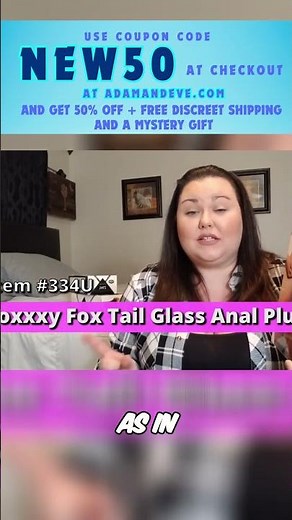 Tail with a Twist The Fox Tail Glass Plug