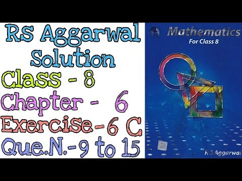 Algebraic Expressions | Class 8 Exercise 6C Question 9 to 15 | Rs Aggarwal | Md Sir