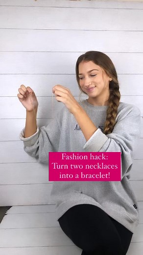 Back with another #fashionhack 👏🏻 Not wearing some of your necklaces? Well why not turn them into a bracelet? #styleideas #hacks #tipsandtricks #fashionblogger #stylehack | Clothes Mentor Greenville