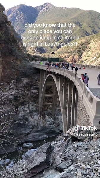 add this to your weekend plans! #bridgetonowhere #bungeejumping #losangeles #hikecalifornia
