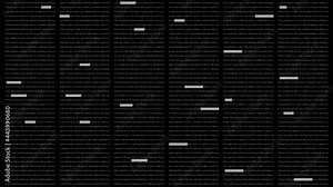 Cyber Crime concept : A programmer hacker trying to breached crypto currency address security by using algorithm source code to exploit weakness in password security background