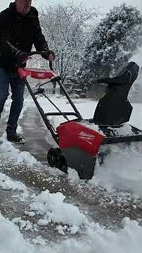 Milwaukee M18 SNOW BLOWER vs. Wet Slush 🤯 (First Snow of the Year!)