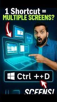 1 Shortcut = Multiple Screens?! 🤯 | Hidden Windows Trick You Must Know!