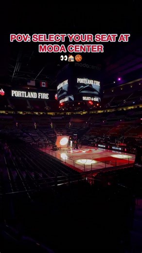 pov: select your seat at @moda_center 🏠 | Portland Fire WNBA