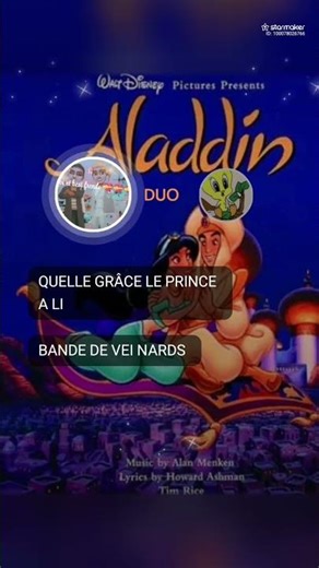 1)DUO - ALADDIN LE PRINCE ALI 😄 😄👍