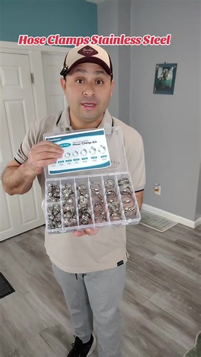 110 PCS Hose Clamps Stainless Steel Adjustable For Fuel Line Plumbing Automotive Mechanical Applications #HoseClampsStainlessSteel #ClampsAdjustable #ClampsForPluming #tiktokshopcreatorpicks #TikTokShopJumpstartSale