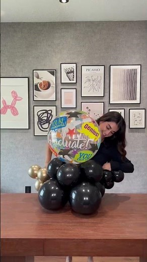Graduation balloons bouquet. Graduation decor. Graduation party decor ideas. Easy balloons bouquet🎈