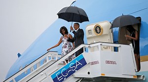 President Obama and the First Family Arrive In Cuba for Historic Visit