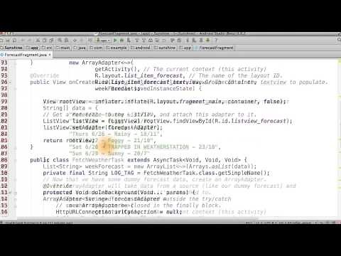 Refresh Button Behavior - Developing Android Apps
