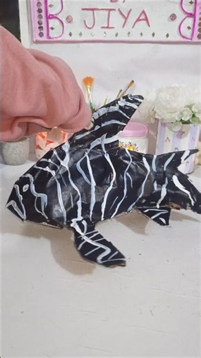 DIY whale from cardboard 🐟#shortvideo #diy #craft #craftideas #diycrafts #shorts #artandcraft