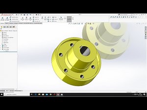 Flange SolidWorks Tutorial 2020! Exercise nr. 16! Learn from Home! :D