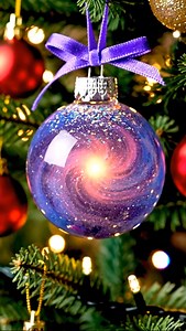 Baking Soda Galaxy Ornaments A rainy-day activity that’s more magical than watching cartoons. Ingredients: Clear plastic or glass ornaments Baking soda Acrylic paint (black, blue, purple, pink, gold) Fine glitter (silver, holographic, or iridescent) Optional: clear glue or Mod Podge Cotton swabs or small paintbrushes Bring a touch of the cosmos into your home with these dreamy galaxy ornaments. Begin by removing the tops from your clean, dry ornaments. Spoon in a couple of teaspoons of baking so