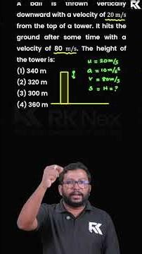 KEAM 2026 Physics | Motion in a Straight Line - Important Question Discussion | RK Nex
