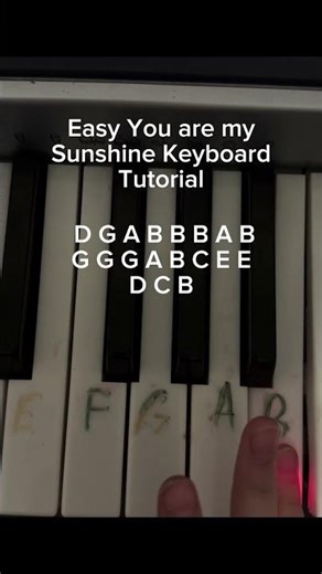 Easy you are my sunshine keyboard tutorial