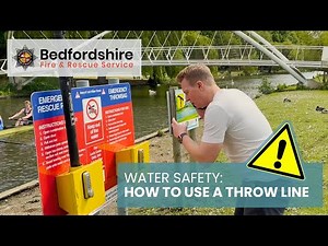 Water Safety | How to use a throw line 🚒💦