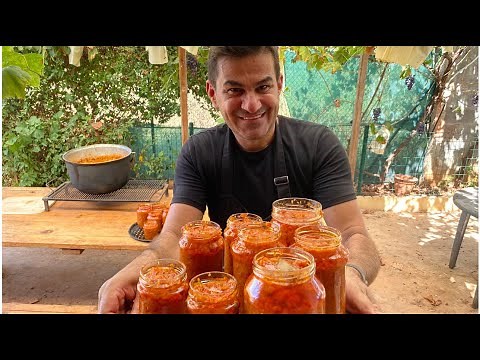 Reteta de ZACUSCA cu VINETE 🍆🍅🌶 ( FARA COACERE)