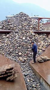 Barge unloading 3500 tons of gravels Relaxing Sound | USA Machines Channel