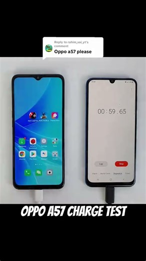 🌪️ oppo a57 charging Time Test 0-100% 🔋 #oppoa57 #youtubeshorts #foryou #charging #officalvideo#rech
