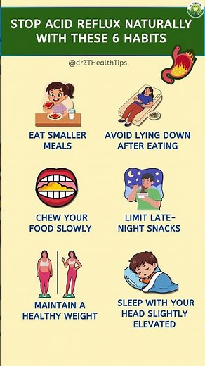Stop Acid Reflux Naturally With These 6 Habits That Actually Work | Dr. ZT’s Health Tips #health