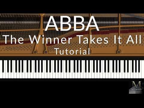 ABBA - The Winner Takes It All - Piano Tutorial / Visualizer