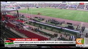 Kenyans make their way to the Nyayo National Stadium ahead of the 62nd Jamhuri Day Celebrations | Citizen TV Kenya