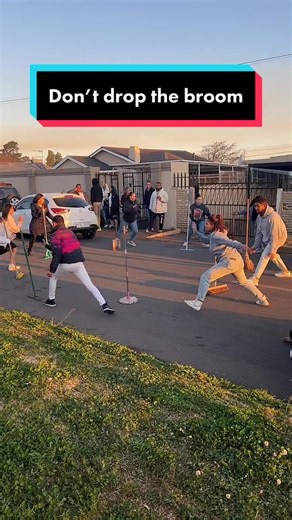 Don’t drop the broom challenge. But we also had rakes, mops, and spades 😂. #broomchallenge #dontdropthebroom #fyp #foryou #foryoupage #cousins #cousingoals