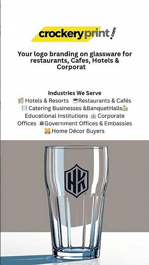 Logo Printing on Glassware