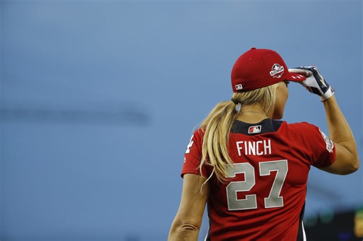 Jennie Finch Trends for Historic Sports Illustrated Swimsuit Photo