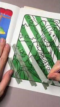 Coloring Christmas pattern effect #coloringbook #coloringpages #coloring #drawingtutorial #art