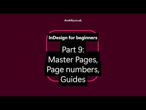 InDesign tutorial for beginners pt9 master