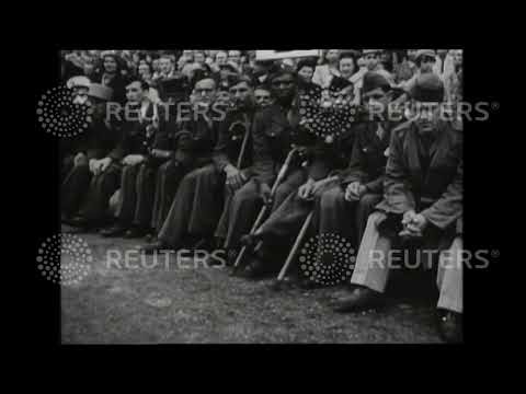 1946 Paris France celebrates double anniversary of Victory in Europe