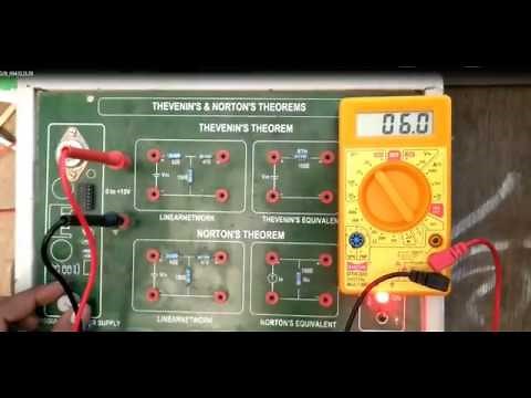 Thevenin's theorem lab explanation | Electronics lab Tutorials
