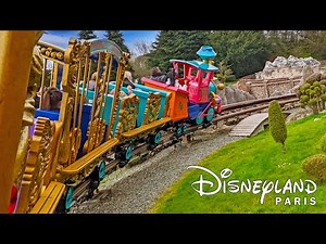 Casey Jr. Circus Train On Ride at Disneyland Paris (April 2022) [4K]