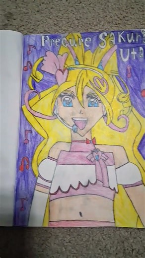 Precure Sakura Uta drawing
