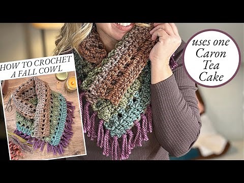 Tea Cake Cowl Crochet Pattern