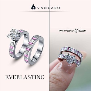 1.2K views · 65 reactions | The heart shape stone is a true angel made exclusively to impress the unconventional bride-to-be, or the couple looking for a less traditional engagement ring set. Price->>https://bit.ly/306rfNn | Vancaro | Facebook