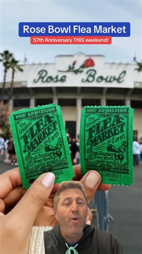 30K views · 341 reactions | The Rose Bowl Flea Market is one of L.A.‘s greatest traditions -￼ and it’s celebrating its 57th anniversary this weekend. And the origin of the “best Flea Market in the world” was a perfect partnership between the city of Pasadena and two guys who originally just wanted a place to host a car show. Let’s get into it! | L.A. in a Minute | Facebook