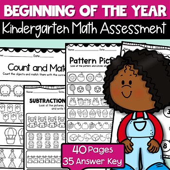 Kindergarten Beginning of the Year Math Assessment