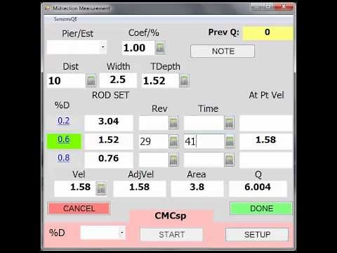 11 Discharge Measurement-Q-Method: Midsection: AA/Pygmy
